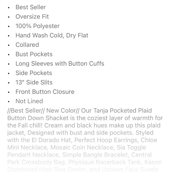 Vici Tanja Pocketed Shacket - Picture 5 of 6